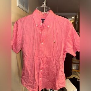 Button down short sleeve shirt